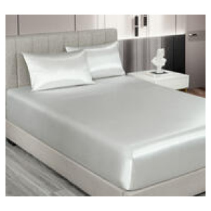 Satin King 3 Piece Sheet Set Grey