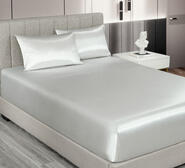 Satin King 3 Piece Sheet Set Grey