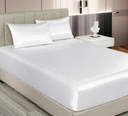 Satin King 3 Piece Sheet Set White