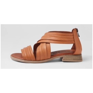 Selino Tan Leather Sandals