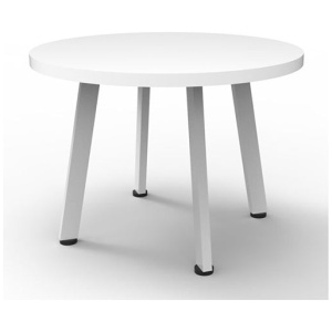 Serenity Coffee Table In White Satin Frame Natural White