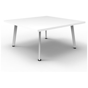 Serenity Coffee Table Square White Satin Natural White 900Mm X 900Mm
