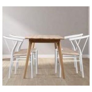 Set Of 2 Hans Wegner Dining Chairs White