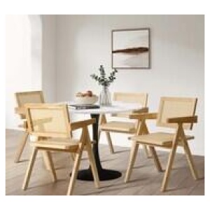 Set Of 2 Korina Dining Chairs Neutral