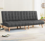 Set Of 2 Lioren 2 Seater Sofa Bed Grey