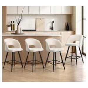 Set Of 4 Keilani Dining Chairs White