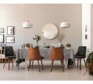 Set Of 4 Lindsay Dining Chairs Black