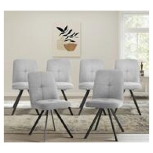 Set Of 6 Danreb Dining Chairs Grey