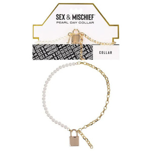 Sex And Mischief Pearl Day Collar Pearl Gold Necklace