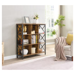 Seyfreid 9 Shelf Bookshelf Brown