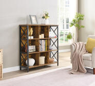 Seyfreid 9 Shelf Bookshelf Brown