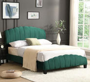Shella Queen Bed Frame Green