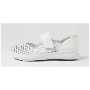 Sindis Xf White Leather Flat Shoes