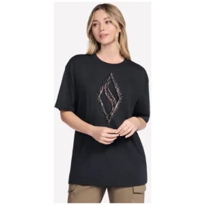 Skechers Gold Splatter Diamond Short Sleeve Tee Black