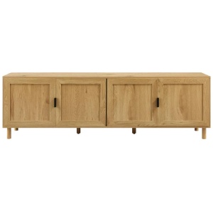 Sky Lowline TV Stand Entertainment Unit 180cm 4-Doors Oak