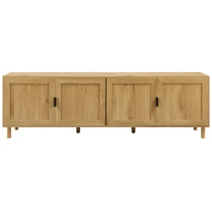 Sky Lowline TV Stand Entertainment Unit 180cm 4-Doors Oak