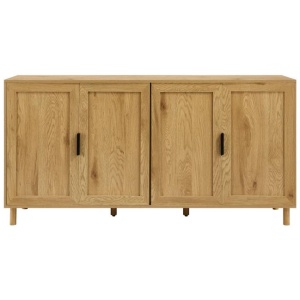 Sky Wooden Buffet Unit Sideboard Storage Cabinet 4-Doors Oak