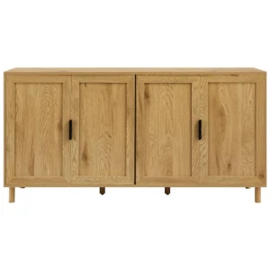 Sky Wooden Buffet Unit Sideboard Storage Cabinet 4-Doors Oak