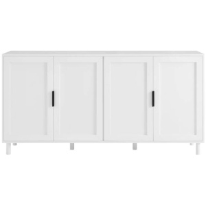 Sky Wooden Buffet Unit Sideboard Storage Cabinet 4-Doors White