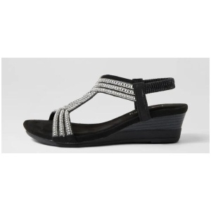 Sofia Black Multi Sandals
