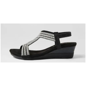Sofia Black Multi Sandals