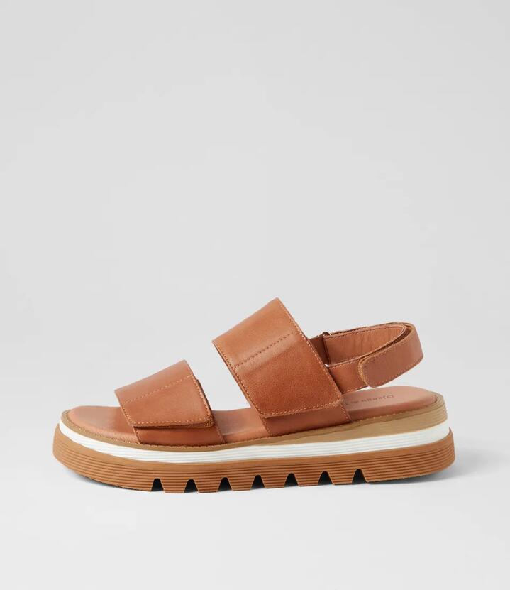 Soner Tan Leather Sandals