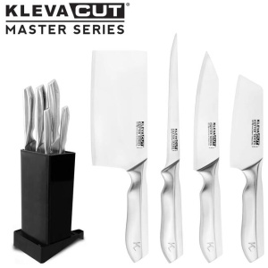Speciality 4 Piece KlevaCut® Master Series Knife Set + Universal Knife Block