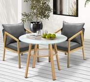 Spinda 2 Seater Outdoor Dining Set Grey