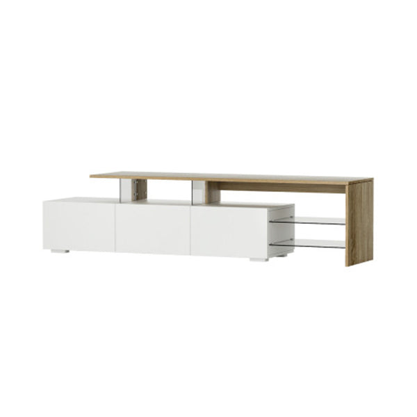Tv Cabinet Entertainment Unit Stand Furniture Drawers 180Cm Wood