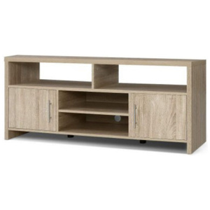 Tv Cabinet Entertainment Unit Stand Storage Shelf Sideboard 140 Cm Oak
