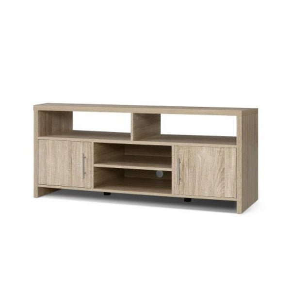 Tv Cabinet Entertainment Unit Stand Storage Shelf Sideboard 140 Cm Oak