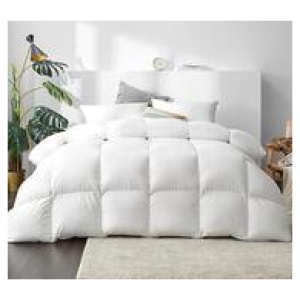 Vellin King 700Gsm Duck Down Feather Quilt White