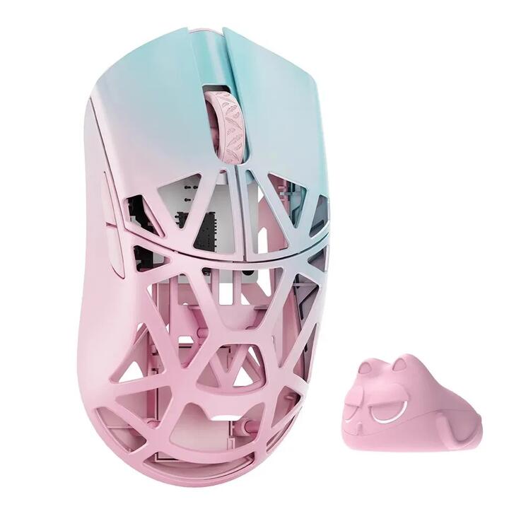 WLMOUSE Beast X Max 8K Magnesium Solid Sides Wireless Gaming Mouse - Blue Pink