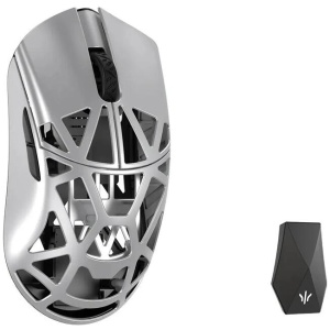WLMOUSE Beast X Max 8K Magnesium Solid Sides Wireless Gaming Mouse - Metallic Silver