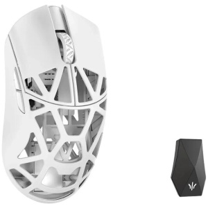 WLMOUSE Beast X Max 8K Magnesium Solid Sides Wireless Gaming Mouse - Milky White