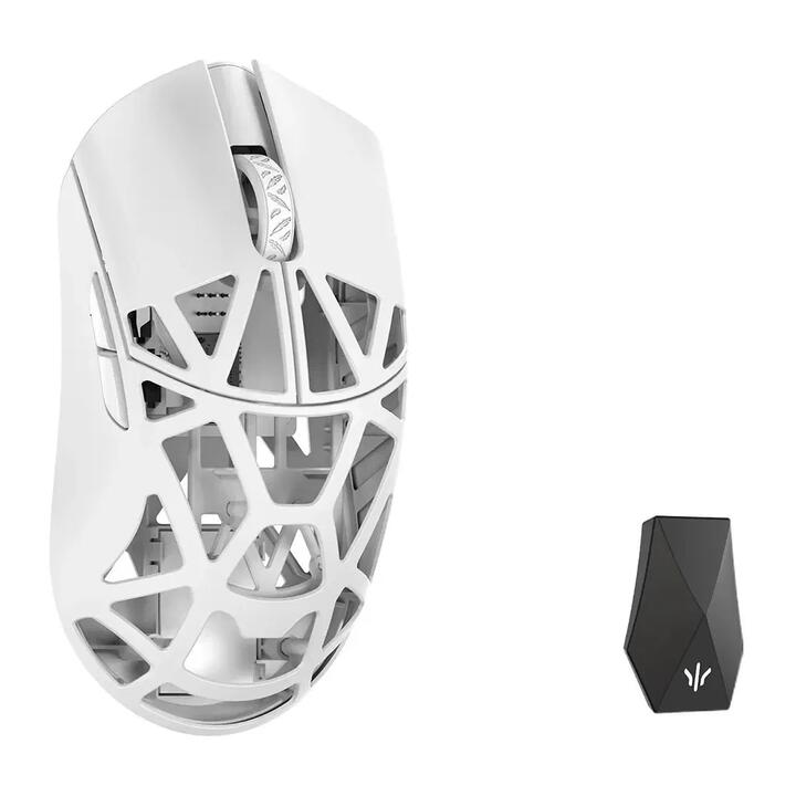 WLMOUSE Beast X Max 8K Magnesium Solid Sides Wireless Gaming Mouse - Milky White