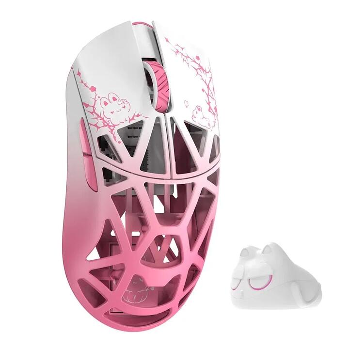 WLMOUSE Beast X Max 8K Magnesium Solid Sides Wireless Gaming Mouse - Pink