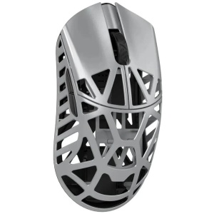 WLMOUSE Beast X Max Magnesium Omron Opticals Side Slits Gaming Mouse - Metallic Silver