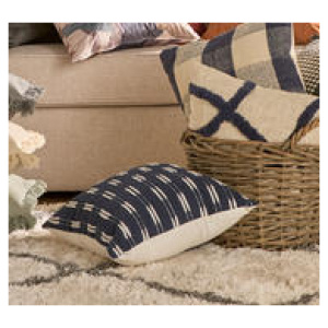 Westhampton Square Cushion Blue