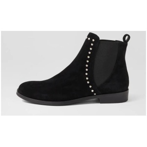 Wildest Black Suede Chelsea Boots