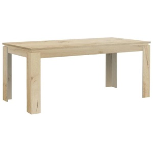 Wooden Rectangular Kitchen Dining Table 180cm - Dark Oak