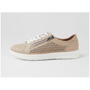 Zatin Mist White Leather Sneakers