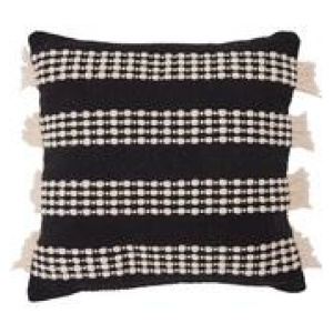 Zuri Square Cushion Black
