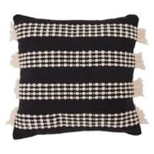 Zuri Square Cushion Black