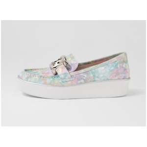 Zurina W Pastel Metal Leather Sneakers