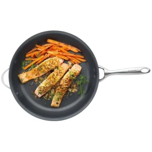 iD3 Hard Anodised Frypan with Helper Handle Size 32cm by Baccarat