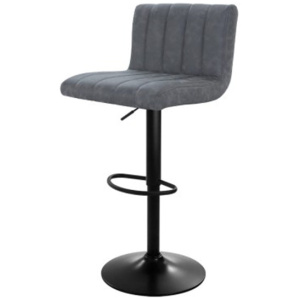 2X Kitchen Vintage Bar Stools Swivel Bar Stool Leather Gas Lift Chairs