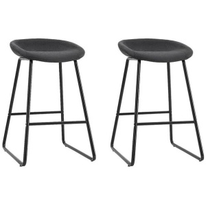 2x Bar Stools Kitchen Dining Chairs Counter Stool PU Leather Metal