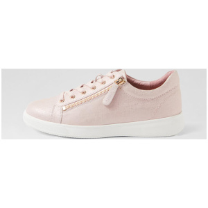 Aito Xf Pink Gold Print Leather Sneakers