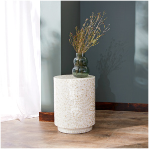 Alice Shell Inlay Stool
